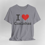 I Love Coxinhas Shirt, Funny Brazilian Food Tee, Gift for Coxinha Lovers, Cute Brazilian Snack Unisex Jersey Short Sleeve Tee