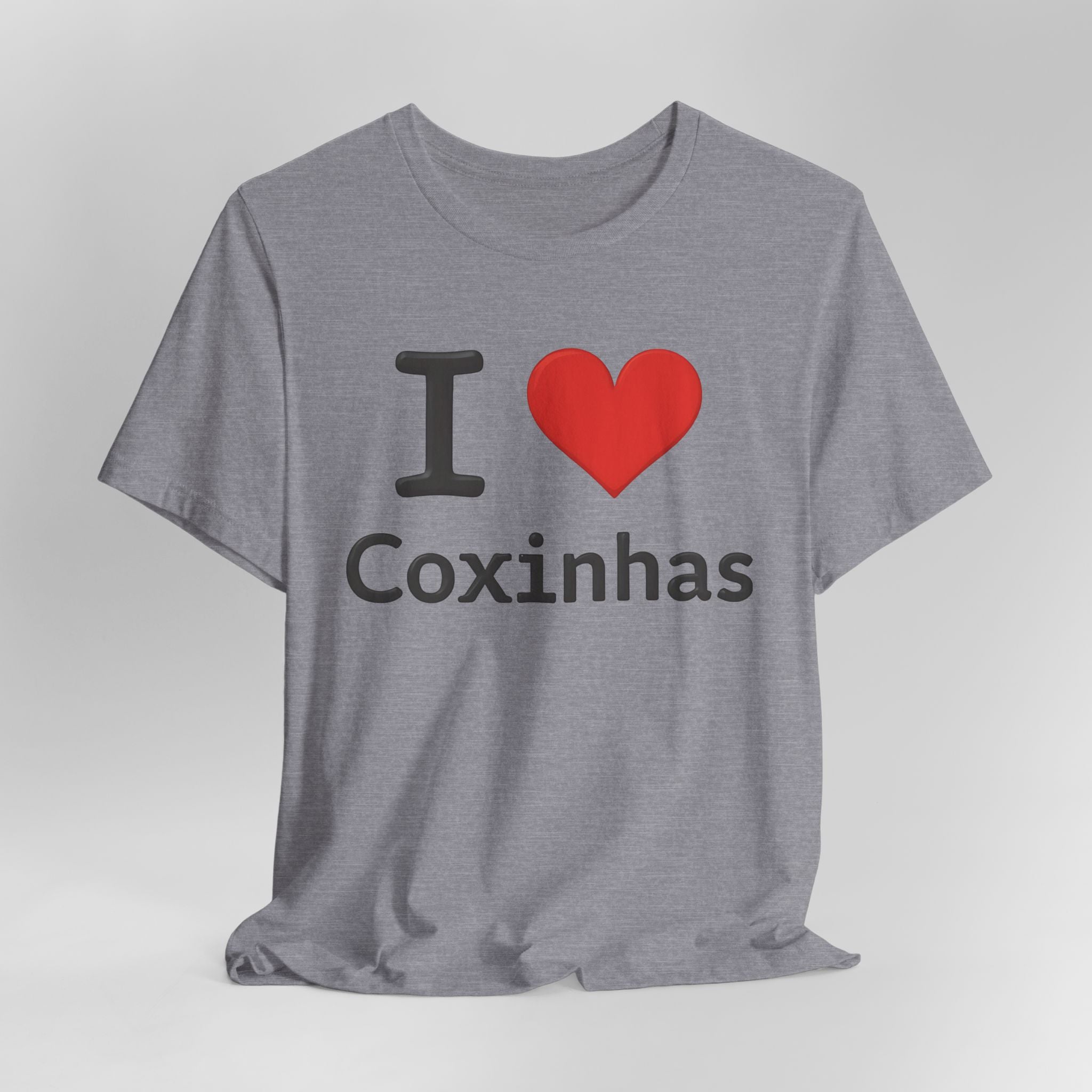 I Love Coxinhas Shirt, Funny Brazilian Food Tee, Gift for Coxinha Lovers, Cute Brazilian Snack Unisex Jersey Short Sleeve Tee