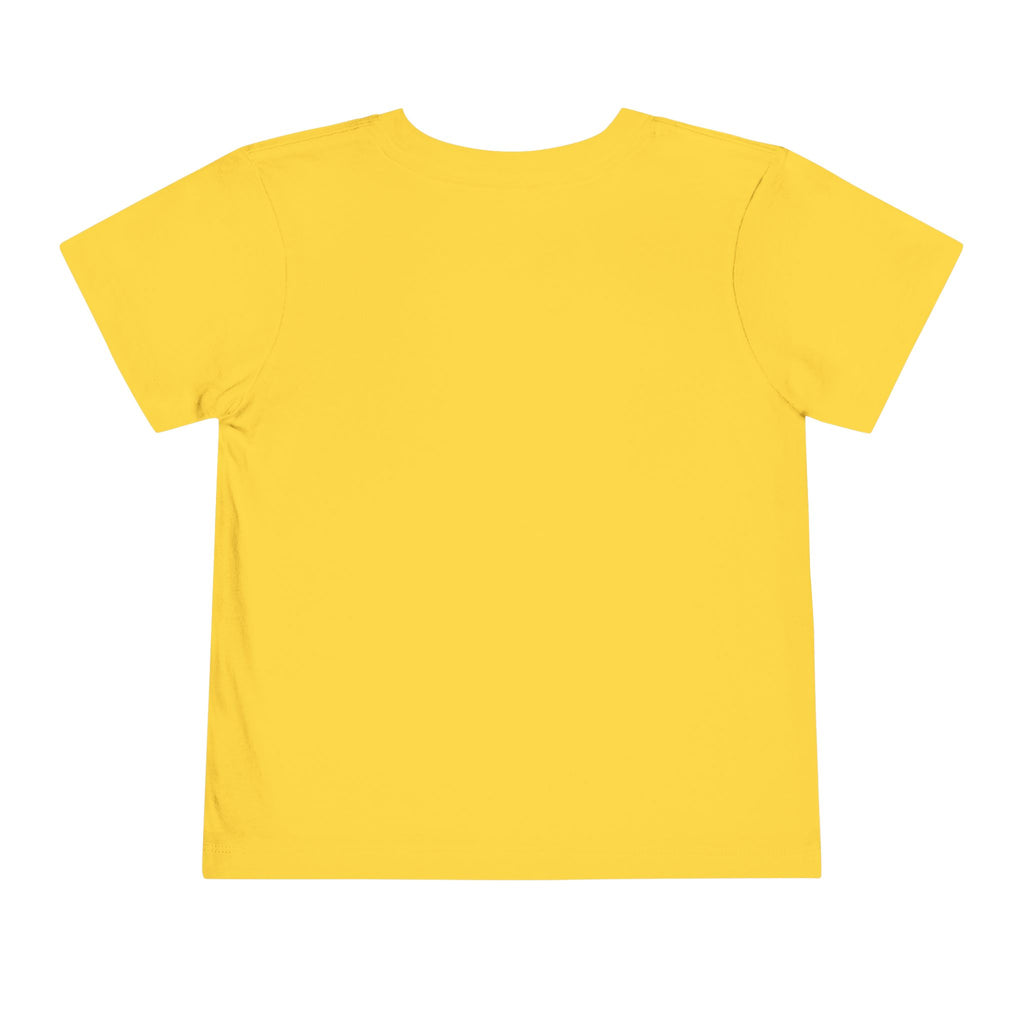 Brazilian-American Crianças T-Shirt - Toucan Design on Amarelo - Celebrate Brazilian Roots Toddler Short Sleeve Tee