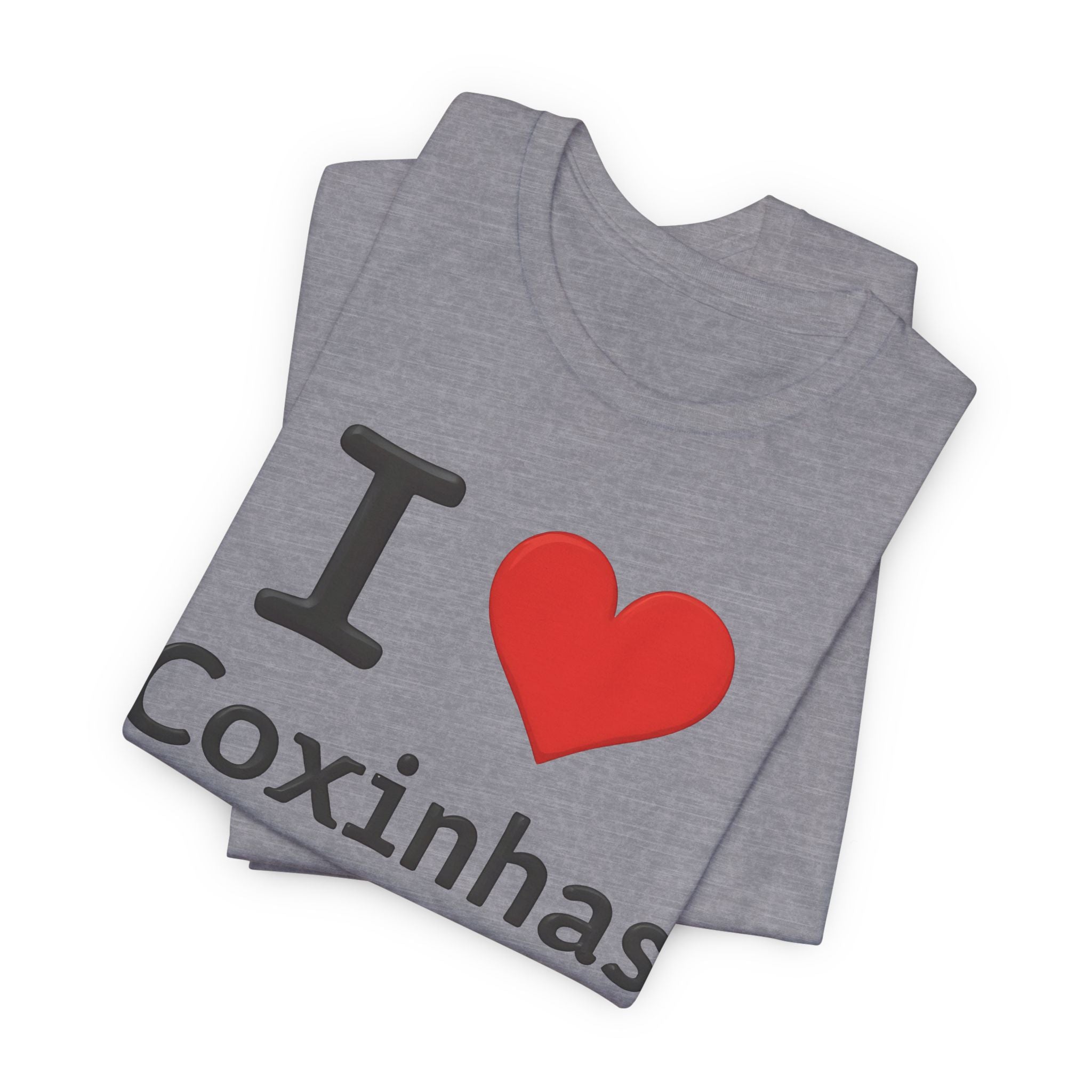 I Love Coxinhas Shirt, Funny Brazilian Food Tee, Gift for Coxinha Lovers, Cute Brazilian Snack Unisex Jersey Short Sleeve Tee