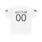 Personalized Soccer Birthday Tee All Star Capybara Kicking Ball with Custom Name