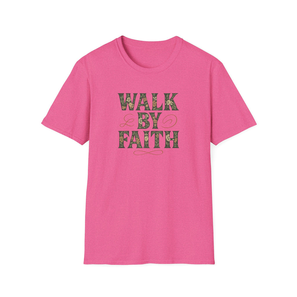 Caminha Pela Fé Camiseta | Walk By Faith T-Shirt Christian Tee