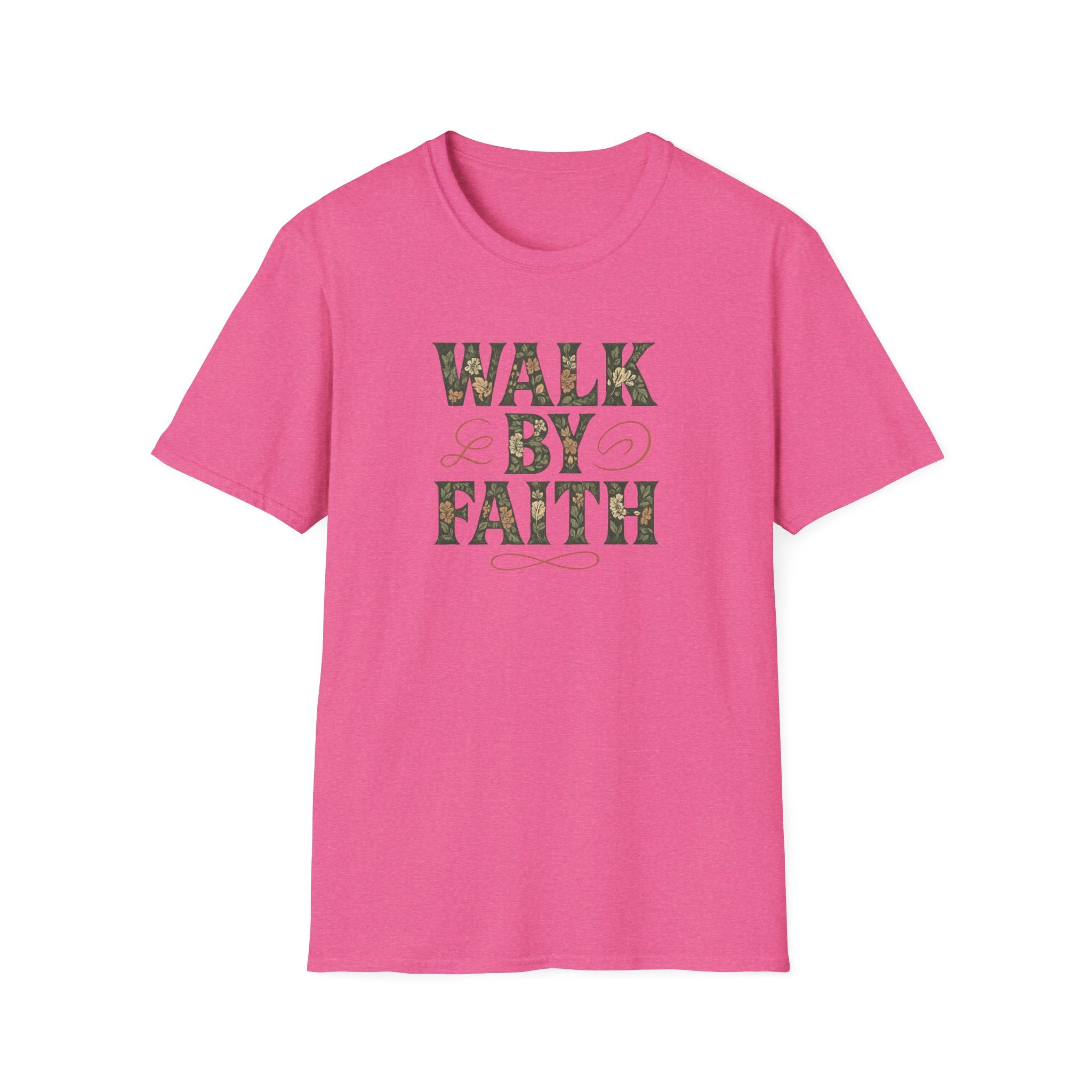 Caminha Pela Fé Camiseta | Walk By Faith T-Shirt Christian Tee