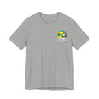 Ziane Brazil Brasileiro É Assim tee in Athletic Heather — front left-chest logo