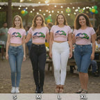 USA Brazil heart hands baby tee mockup