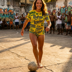 Brazilian Football Names Tee | Amarelinha All-Over Print Camiseta