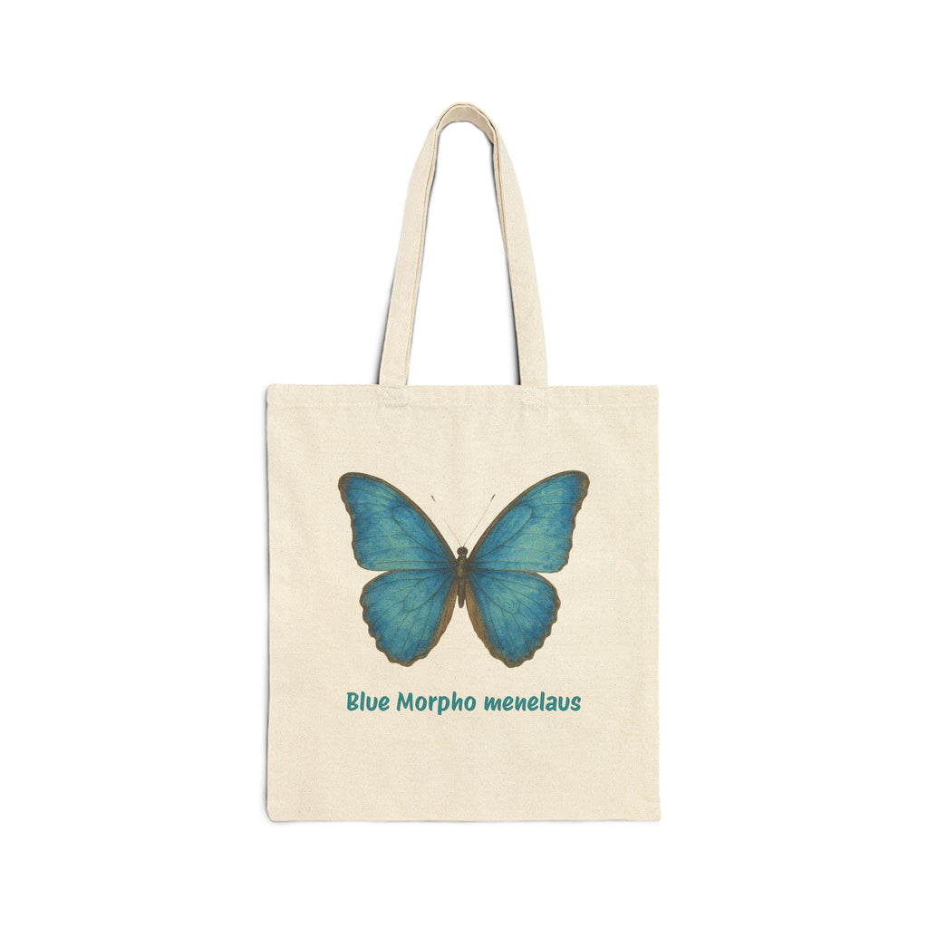 Blue Morpho tote bag lifestyle