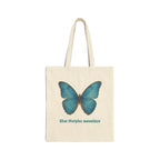 Blue Morpho tote bag lifestyle