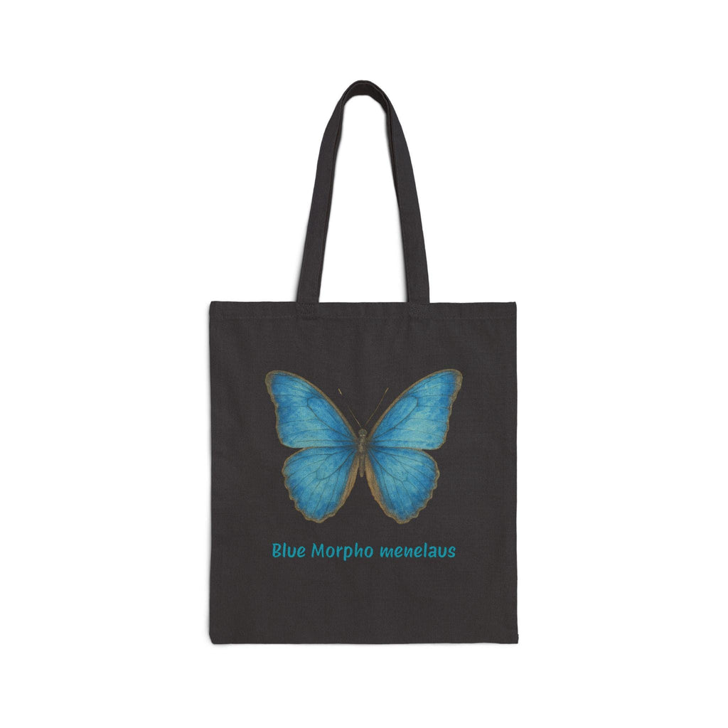 Blue Morpho tote bag detail