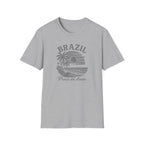 Tropical beach tee scene