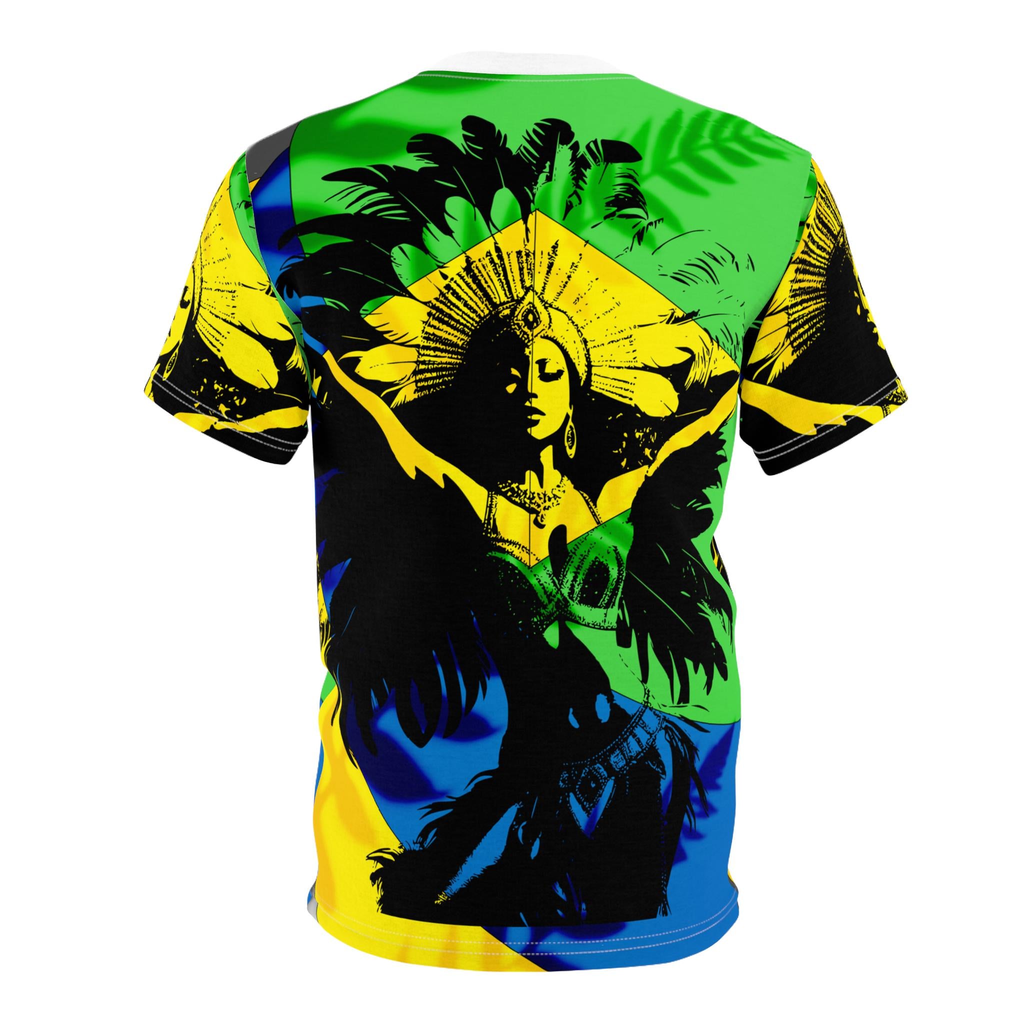 Carnaval dancer green tee outdoor