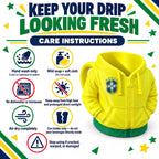 Can Drip 3D-printed can holder care instructions: hand wash, avoid dishwasher, microwave, soaking, and high heat