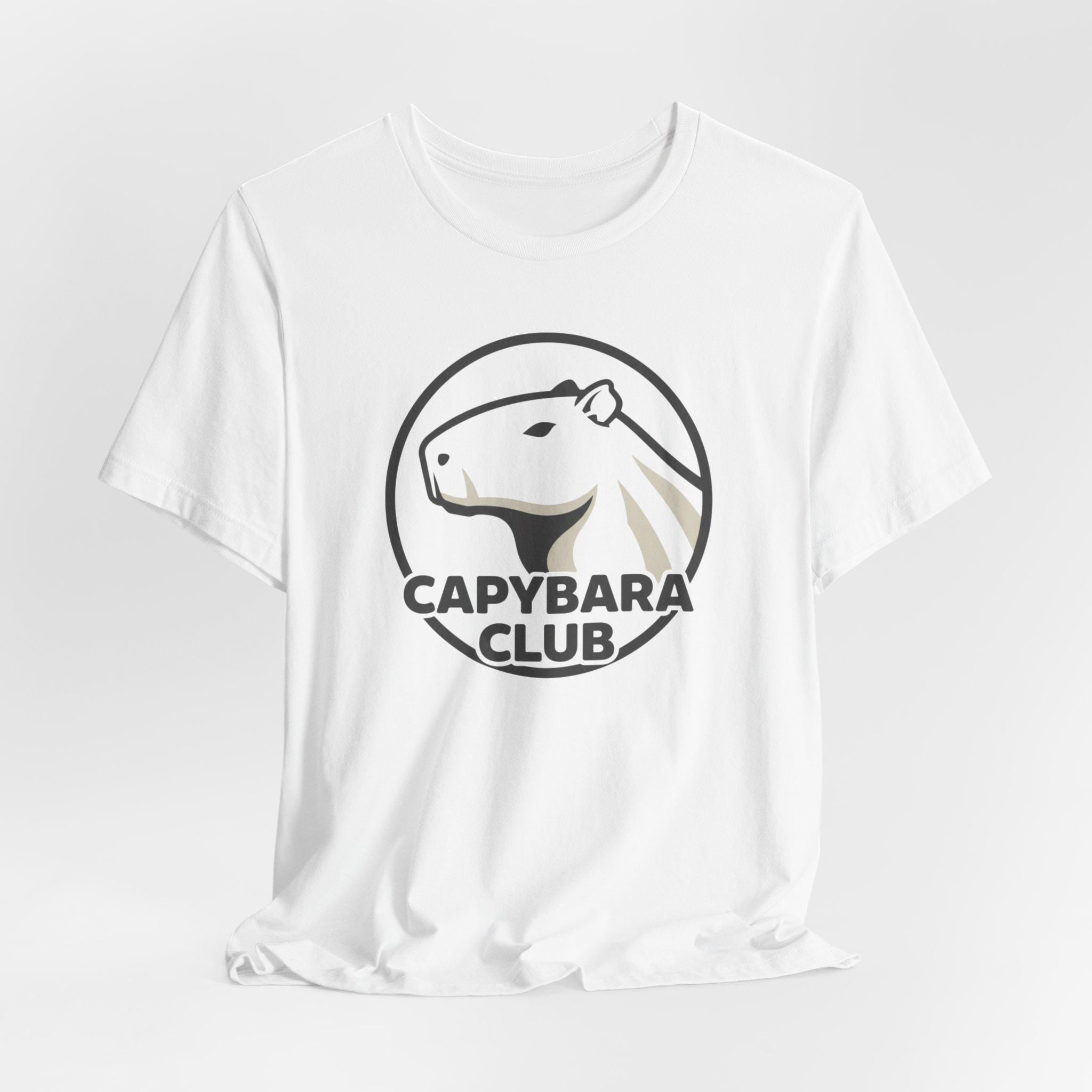 Capybara Club Logo T-Shirt | Cute Capybara Graphic Tee