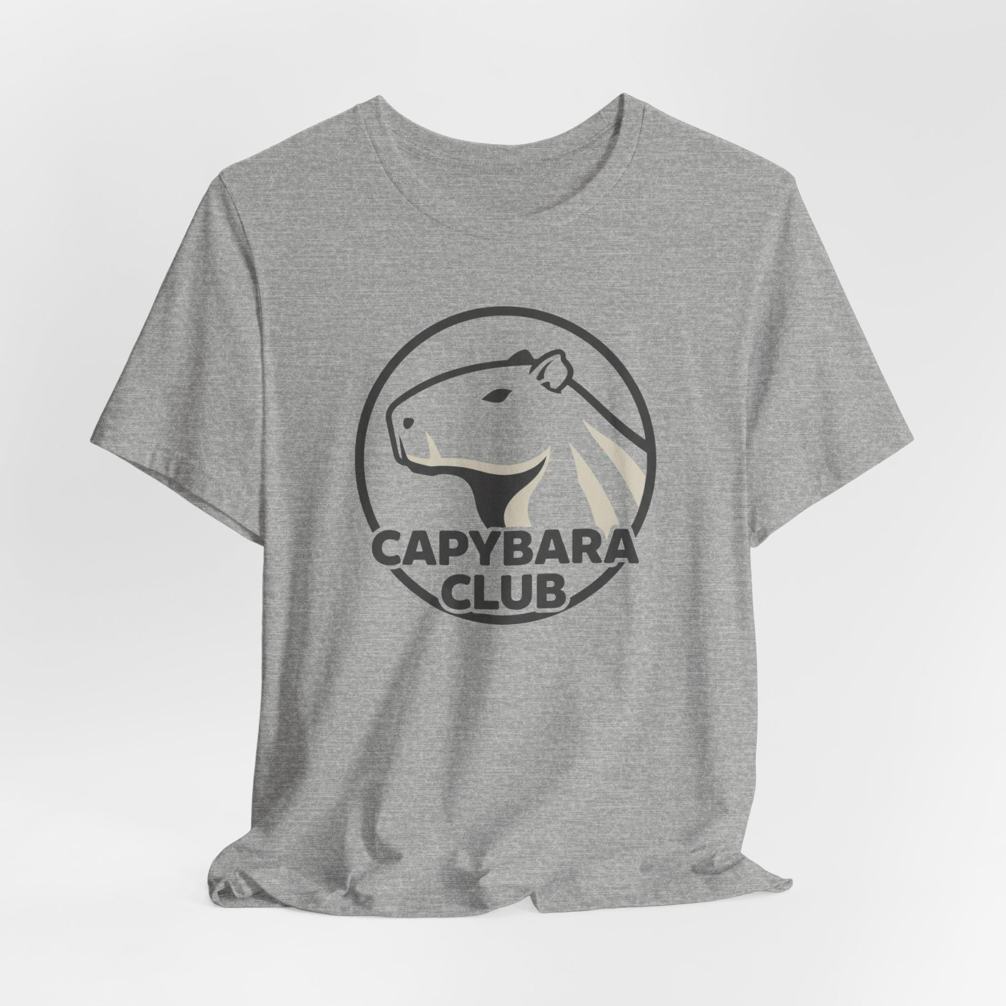 Capybara Club Logo T-Shirt | Cute Capybara Graphic Tee
