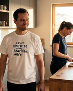 Easily Distracted by My Brazilian tee lifestyle mockup