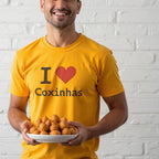 I Love Coxinhas Shirt, Funny Brazilian Food Tee, Gift for Coxinha Lovers, Cute Brazilian Snack Unisex Jersey Short Sleeve Tee