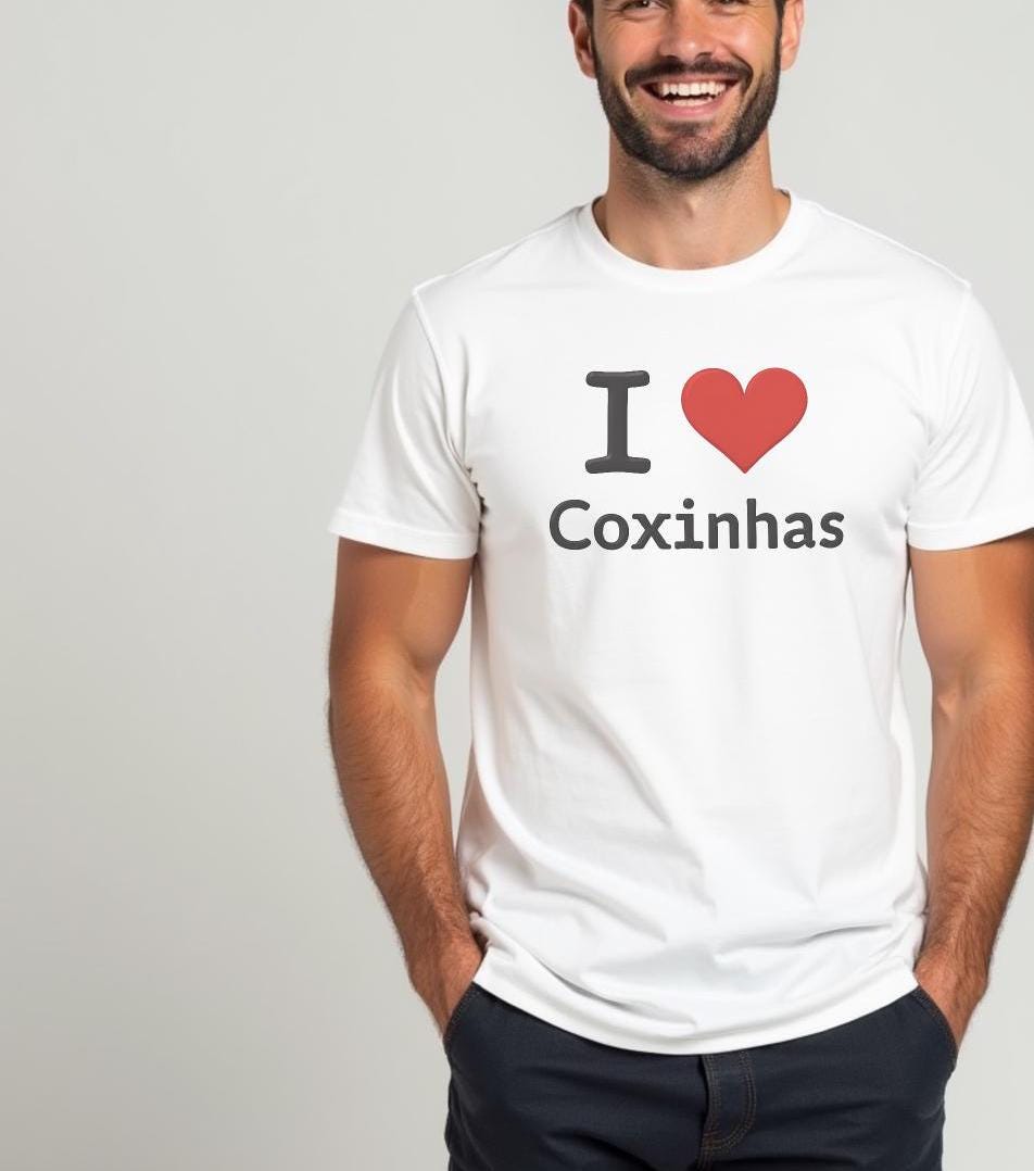 I Love Coxinhas Shirt, Funny Brazilian Food Tee, Gift for Coxinha Lovers, Cute Brazilian Snack Unisex Jersey Short Sleeve Tee