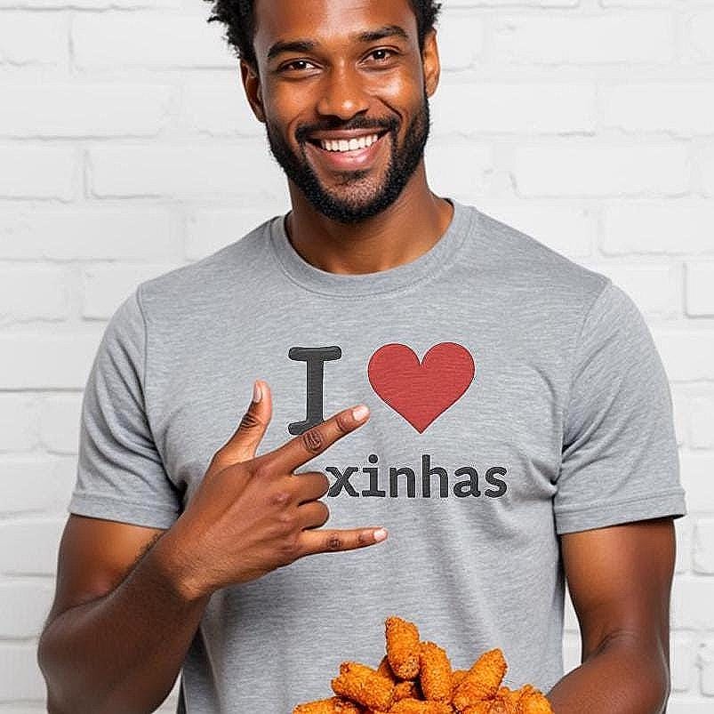I Love Coxinhas Shirt, Funny Brazilian Food Tee, Gift for Coxinha Lovers, Cute Brazilian Snack Unisex Jersey Short Sleeve Tee